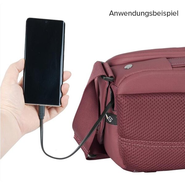 Vanguard VEO METRO Schultertasche  4 Liter Burgunder