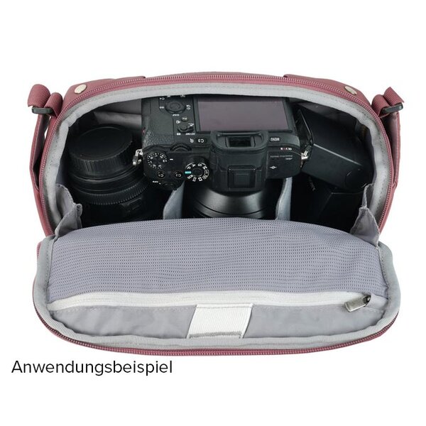 Vanguard VEO METRO Schultertasche  4 Liter Burgunder