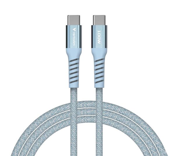 Verbatim USB-C/USB-C Ladekabel 1,2m Sync&Charge, 100W, 480MBit/s, Magnetic  blau