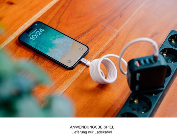 Verbatim USB-C/USB-C Ladekabel 1,2m Sync&Charge, 100W, 480MBit/s, Magnetic  grau