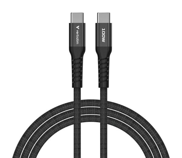 Verbatim USB-C/USB-C Ladekabel 1,2m Sync&Charge, 100W, 480MBit/s, Magnetic  schwarz