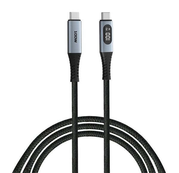 Verbatim USB-C/USB-C LED-Anzeige 1,2m Ladekabel, Sync&Charge, 100W, 480MBit/s 