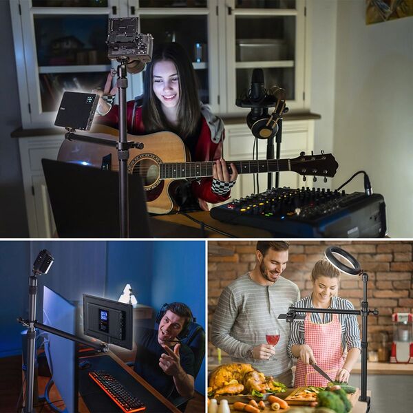 VIJIM LS02 Verstellbarer Standard mit Verlängerungsarm und Tischklemme 