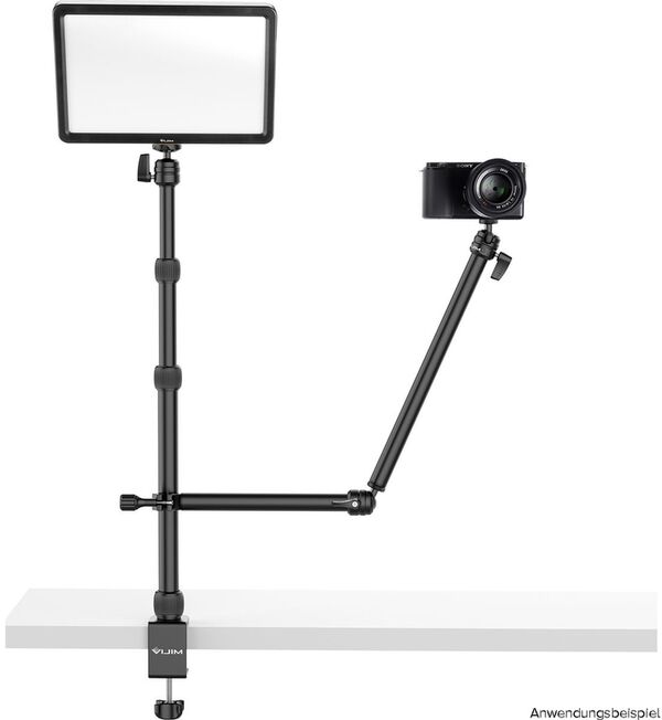 VIJIM LS11 Doppelt verstellbarer Stativarm mit Tischklemme 