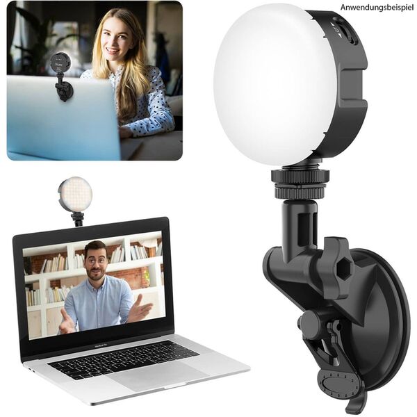 VIJIM VL69 KIT LED-Lampe mit Saugnapf für Videotelefonieren 