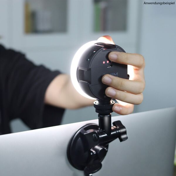 VIJIM VL69 KIT LED-Lampe mit Saugnapf für Videotelefonieren 