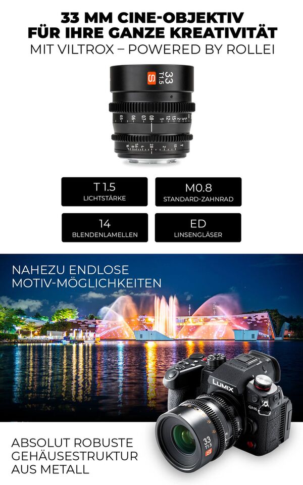 Viltrox S 33mm t/1.5   Micro Four Thirds 