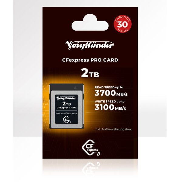 Voigtländer CFexpress Professional, Typ-B (3700/3100 MB/s)  2 TB