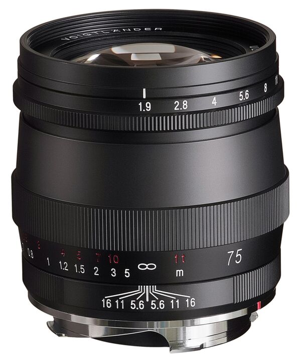 Voigtländer Ultron 75mm f/1,9  M.C.  VM  Leica M schwarz
