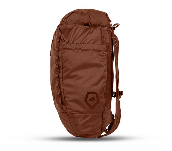 Wandrd Faltrucksack VEER 18 L mit aufblasbarem Rückenpolster  Rust