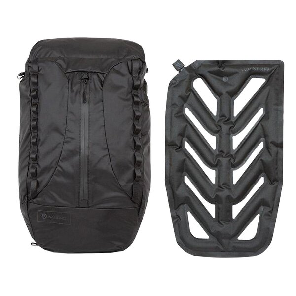 Wandrd Faltrucksack VEER 18 L mit aufblasbarem Rückenpolster  black