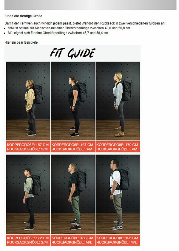 Wandrd FERNWEH 50 Liter Foto-Wanderrucksack  beige M/L