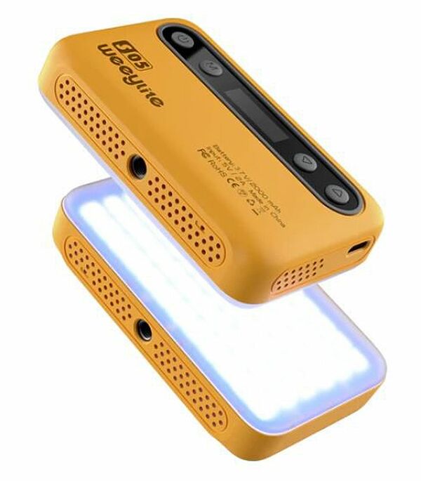 Weeylite S05 portable pocket RGB Light  gelb