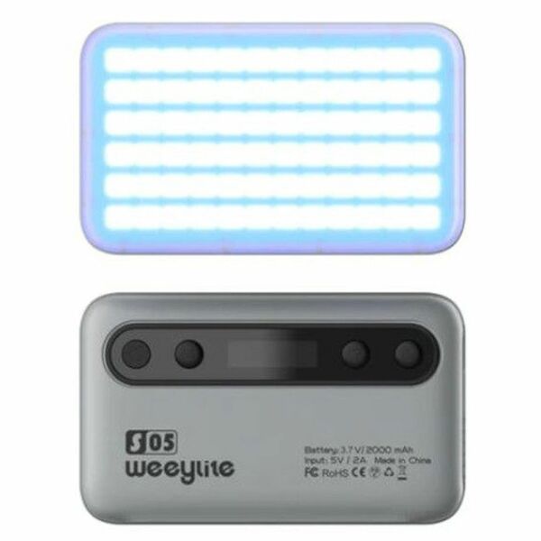 Weeylite S05 portable pocket RGB Light  grau