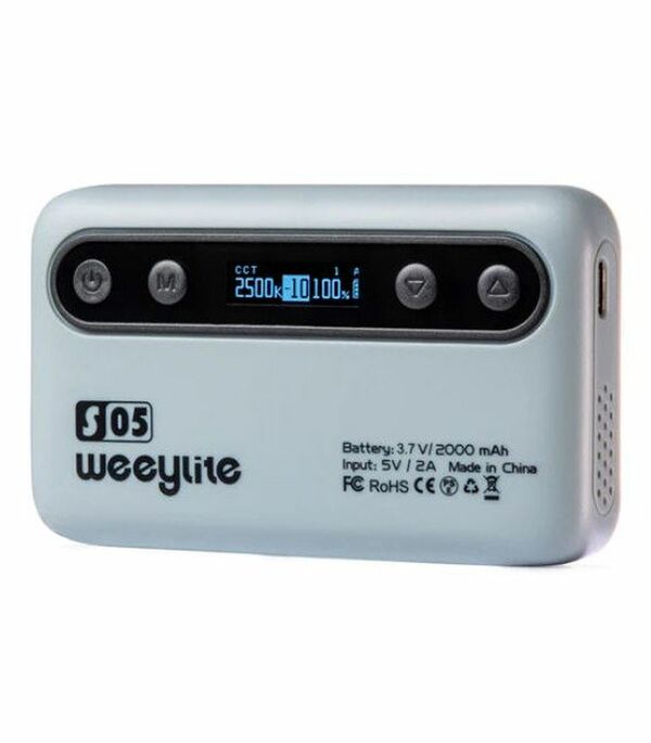 Weeylite S05 portable pocket RGB Light  grau