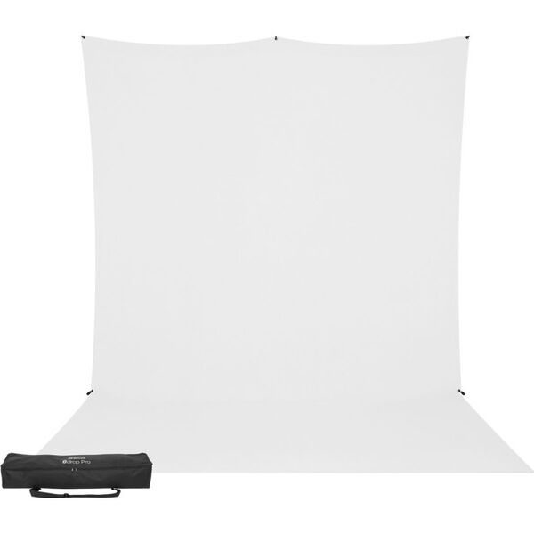 Westcott X-Drop Pro Knitterfreies Sweep-Hintergrund-Set – High-Key-Weiß (8x 13) 