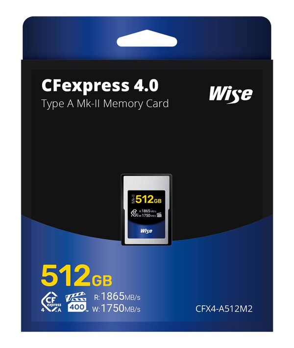 Wise CFexpress 4.0 Type A Mk-II Memory Card  512GB