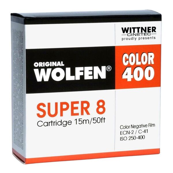 Wolfen Color 400 Super 8, 15 m ISO 250-400  ohne Entwicklung