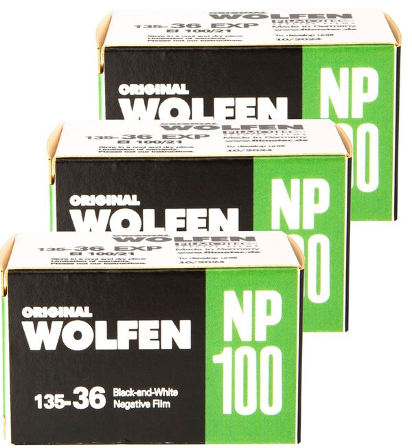 Wolfen SW-Film Original NP100 135/36  3er Pack