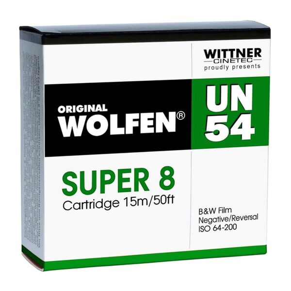 Wolfen UN54 B+W Neg.Film Super 8, 15 m ISO 64-200  ohne Entwicklung