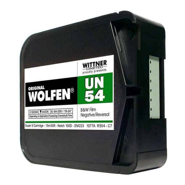 Wolfen UN54 B+W Neg.Film Super 8, 15 m ISO 64-200  mit Entwicklung + 2K Download