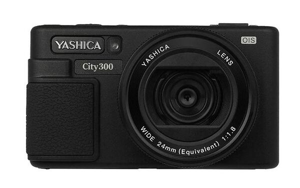 Yashica City 300 incl. QuickFlash Mini Camera Flash (50MP)  schwarz