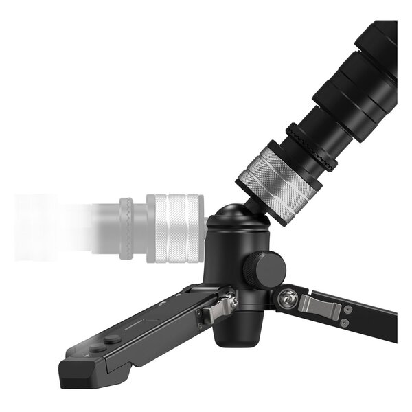 YC Onion PINETA Carbon Fiber Monopod with Carbon Fiber extension tube,fluid head 
