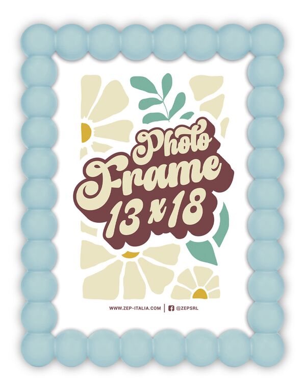 ZEP Pop Holzrahmen zum Hängen und Stellen  10x15 cm blau