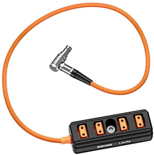 ZGCINE Lemo 2-PIN Male To 4-D-TAP Port Splitter Adapter (LM-P4) 