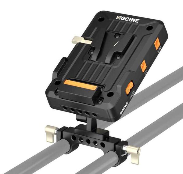 ZGCINE Tiltable V-Mount Plateon 15mm Rod Mount (VM-VP1-K3) 