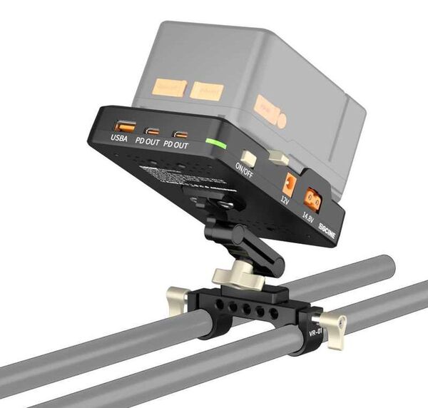 ZGCINE Tiltable V-Mount Plateon 15mm Rod Mount (VM-VP1-K3) 