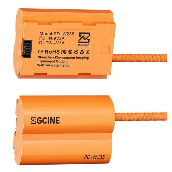 ZGCINE USB-C Dummy-Akkukabel  Fuji PD-W235