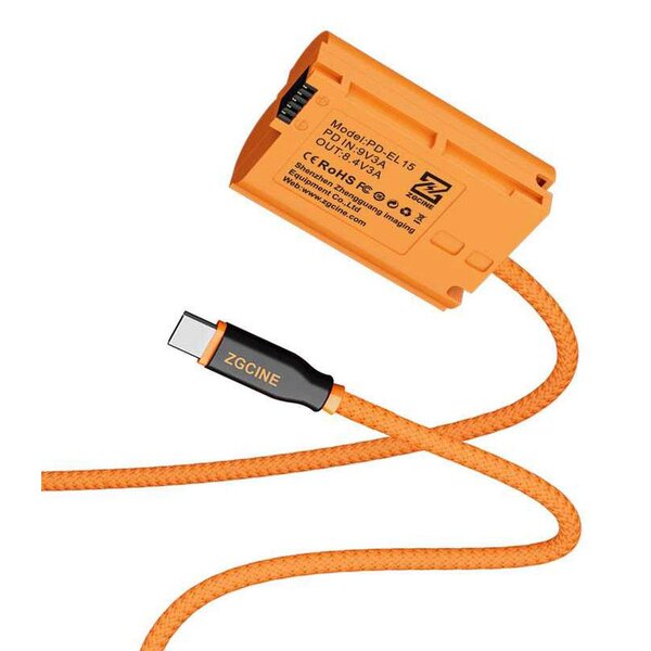 ZGCINE USB-C Dummy-Akkukabel  Nikon PD-EL15