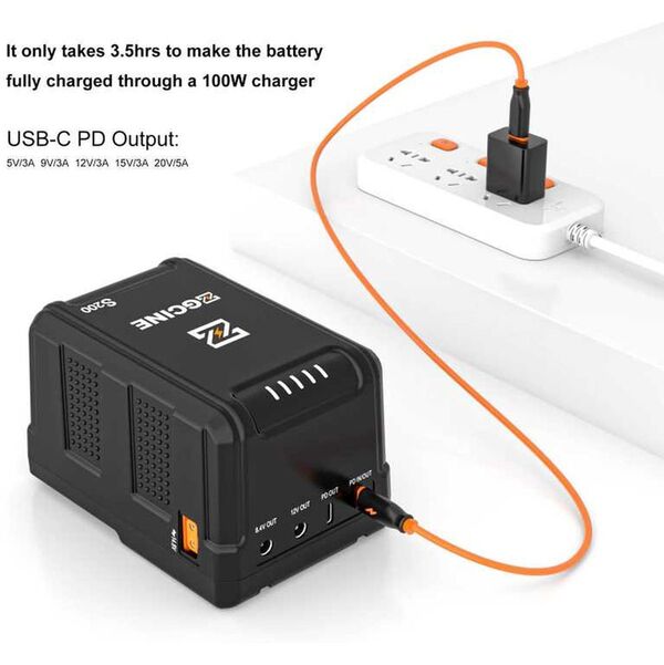 ZGCINE V-Mount Battery S-Serie  200WH  ZG-S200
