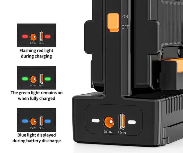 ZGCINE V-Mount Dual Charger w/ Hot Switching (VM-C2-KIT) 