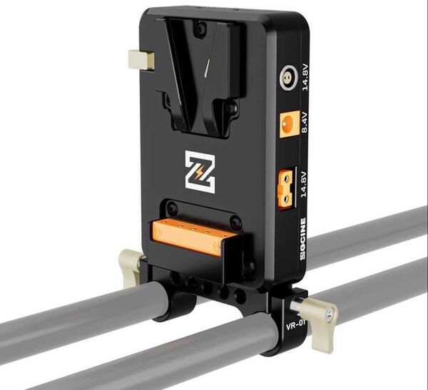 ZGCINE V-Mount Plate/Charger On 15mm Rod Mount (VM-VP2-K1) 