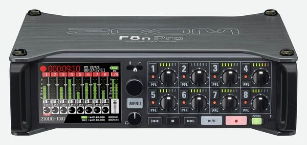 Zoom F8n-Pro MultiTrack Field Recorder für Tonaufnahmen 