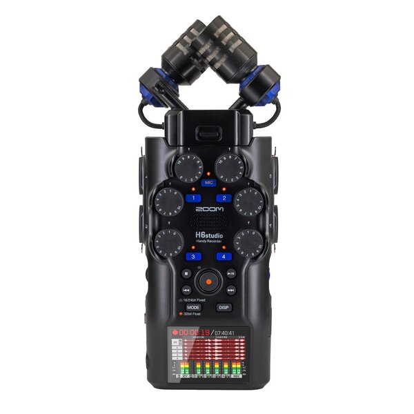 Zoom H6studio Audio Recorder, portabel 