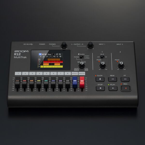 Zoom MultiTrak R12, schwarz 8-Spur-Recorder 