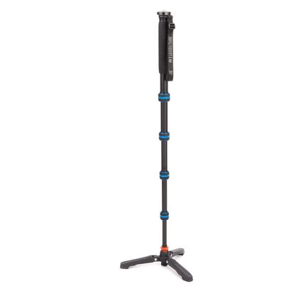 3 Legged Thing Taylor 2.0 Magnesiumlegierung Einbeinstativ,  Blau mit Docz Fußstabilisator