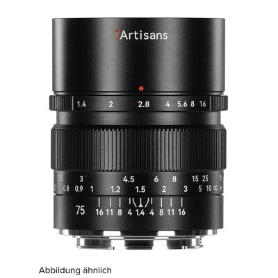 7Artisans 75mm f/1,4 Vollformat Objektiv  L-Mount