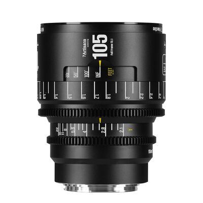 7Artisans Infinte 105mm T2.1  Canon EF schwarz