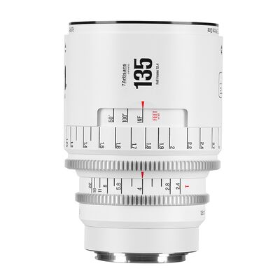 7Artisans Infinte 135mm T2.4  Canon EF weiß
