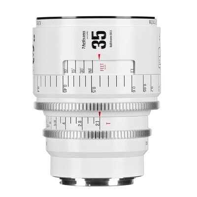 7Artisans Infinte 35mm T2.1  Canon EF weiß