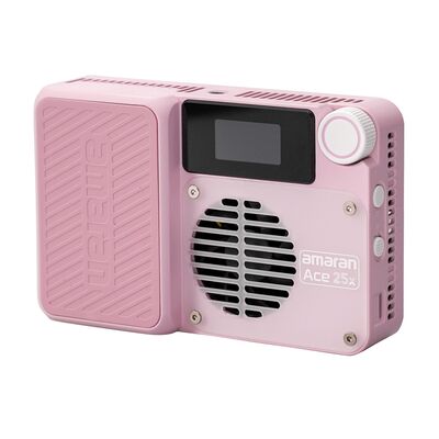 Amaran Ace 25 Kit Kameraleuchte+Grid+Mini-Stativ+Tasche  x Bi-Color LED pink