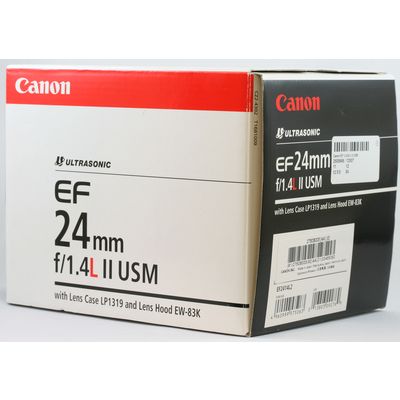 Canon EF 24mm f/1,4 L II USM  Canon EF