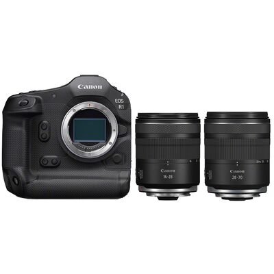 Canon EOS R1 Gehäuse + RF 16-28mm f/2,8 IS STM + RF 28-70mm f/2,8 IS STM 