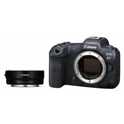 Canon EOS R5 Gehäuse + Canon Objektivadapter (ohne Steuerungsring) 