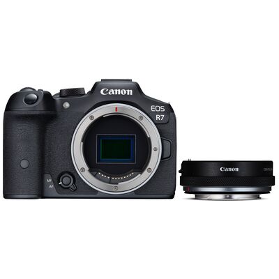 Canon EOS R7 Gehäuse + Objektivadapter EF-EOS R (mit Steuerungsring) 