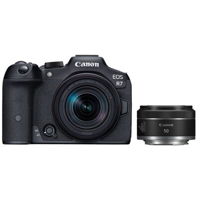 Canon EOS R7 + RF-S 18-150mm F3.5-6.3 IS STM + RF 50mm f/1,8 STM 